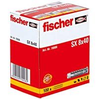 fischer 70008 Taco nylon SX 8x40 (Envase de 100 ud.)- Gris